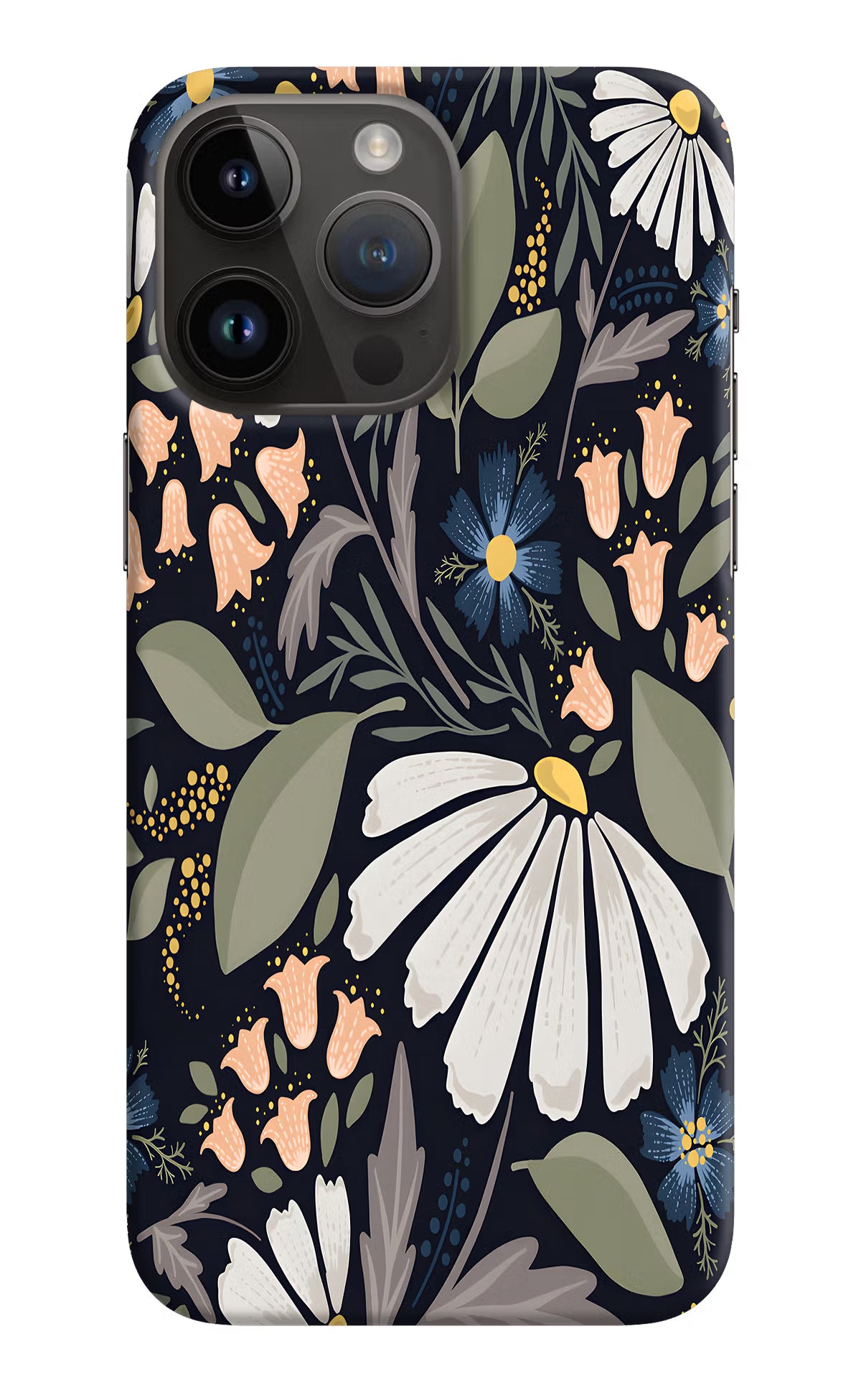 Flowers Art iPhone 14 Pro Max Hard Case Back Cover by Casekaro