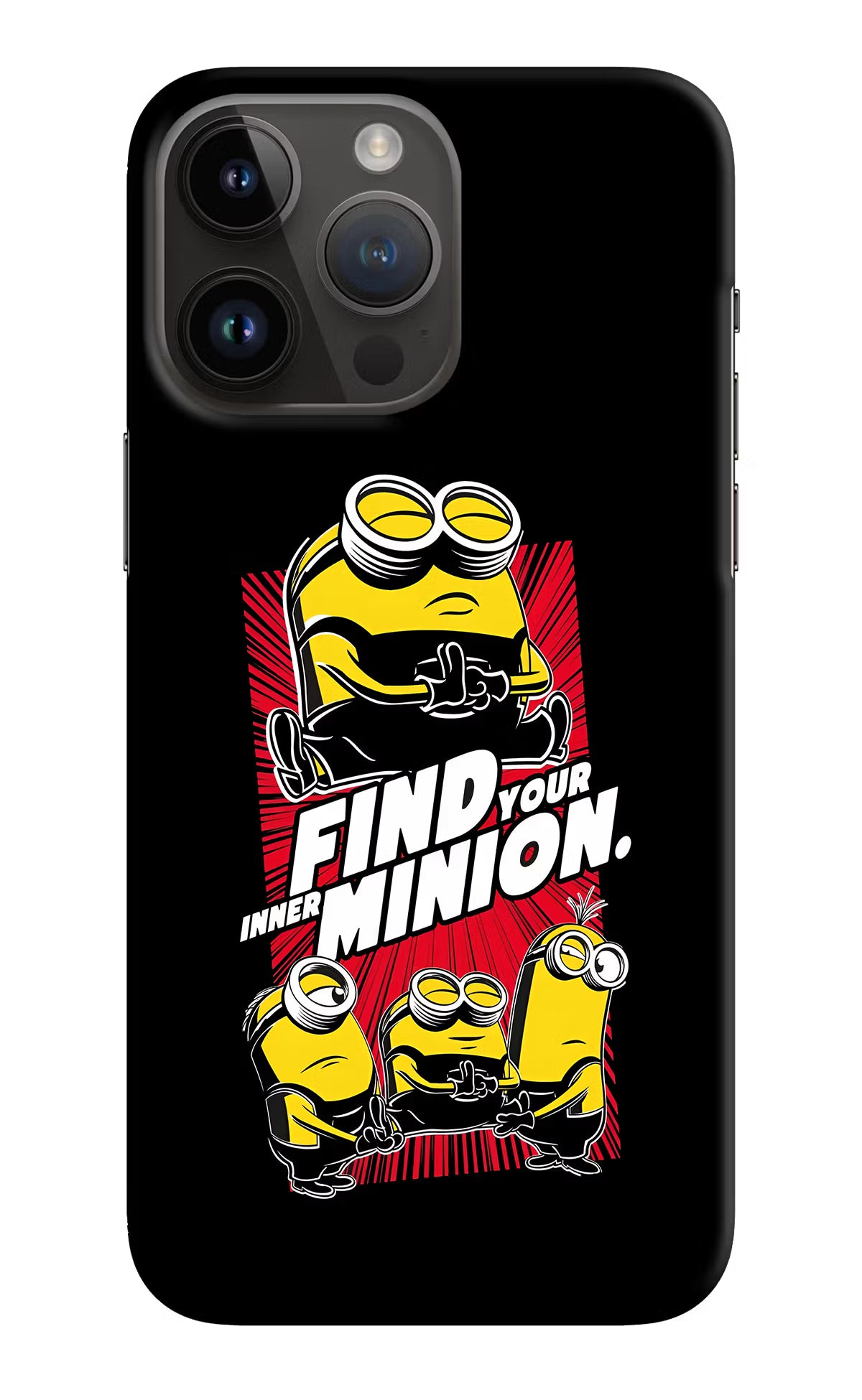 Find your inner Minion iPhone 14 Pro Max Hard Case Back Cover by Casekaro