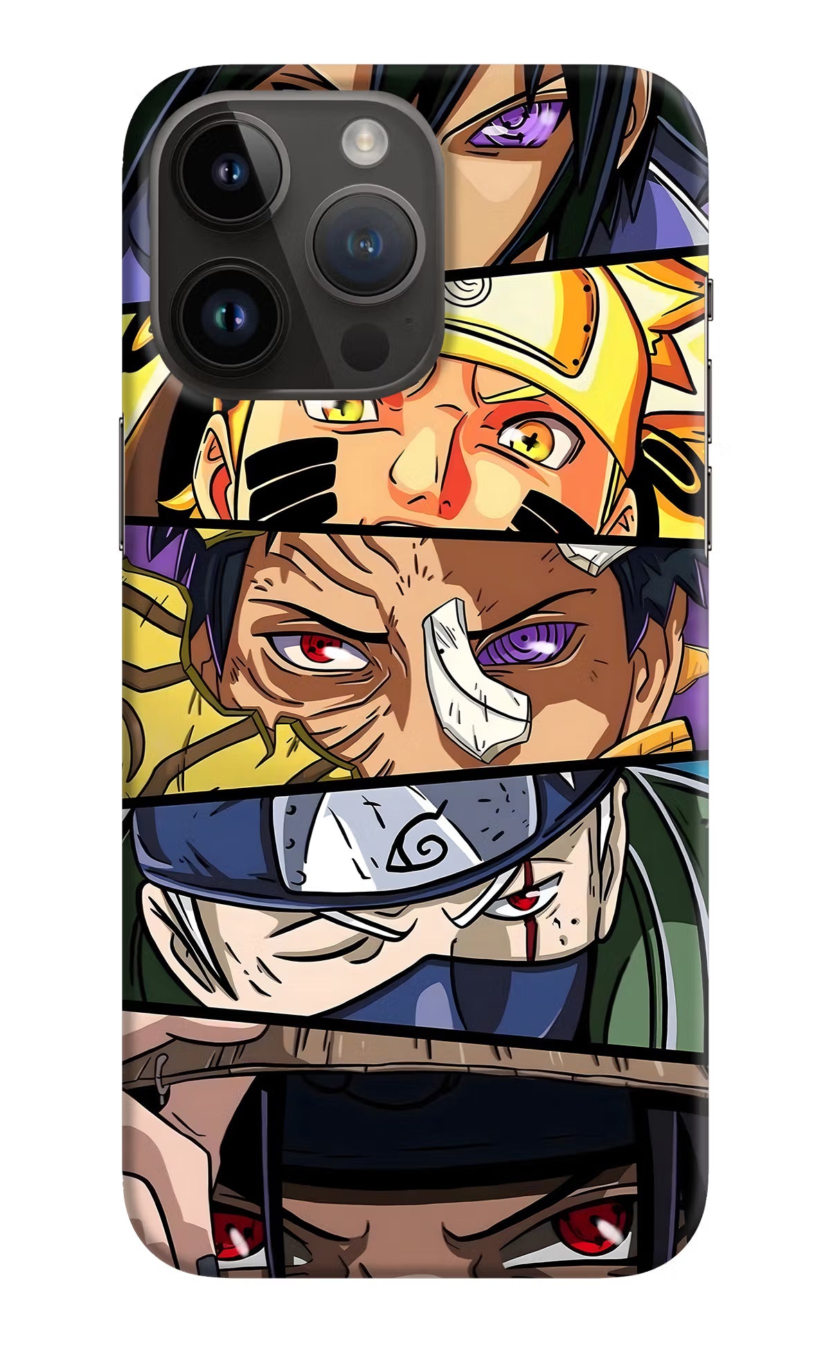 Naruto Character iPhone 14 Pro Max Hard Case Back Cover by Casekaro