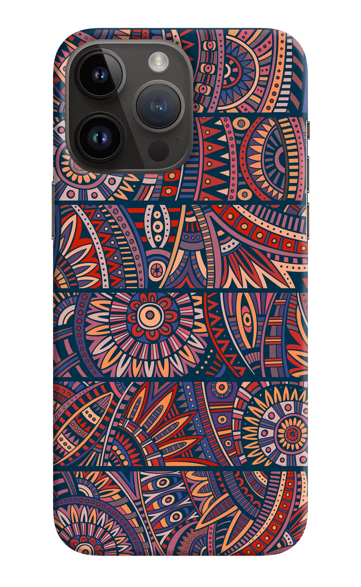 African Culture Design iPhone 14 Pro Max Hard Case Back Cover by Casekaro