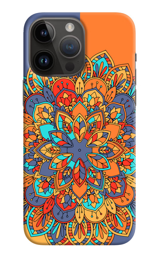 Color Mandala iPhone 14 Pro Max Hard Case Back Cover by Casekaro