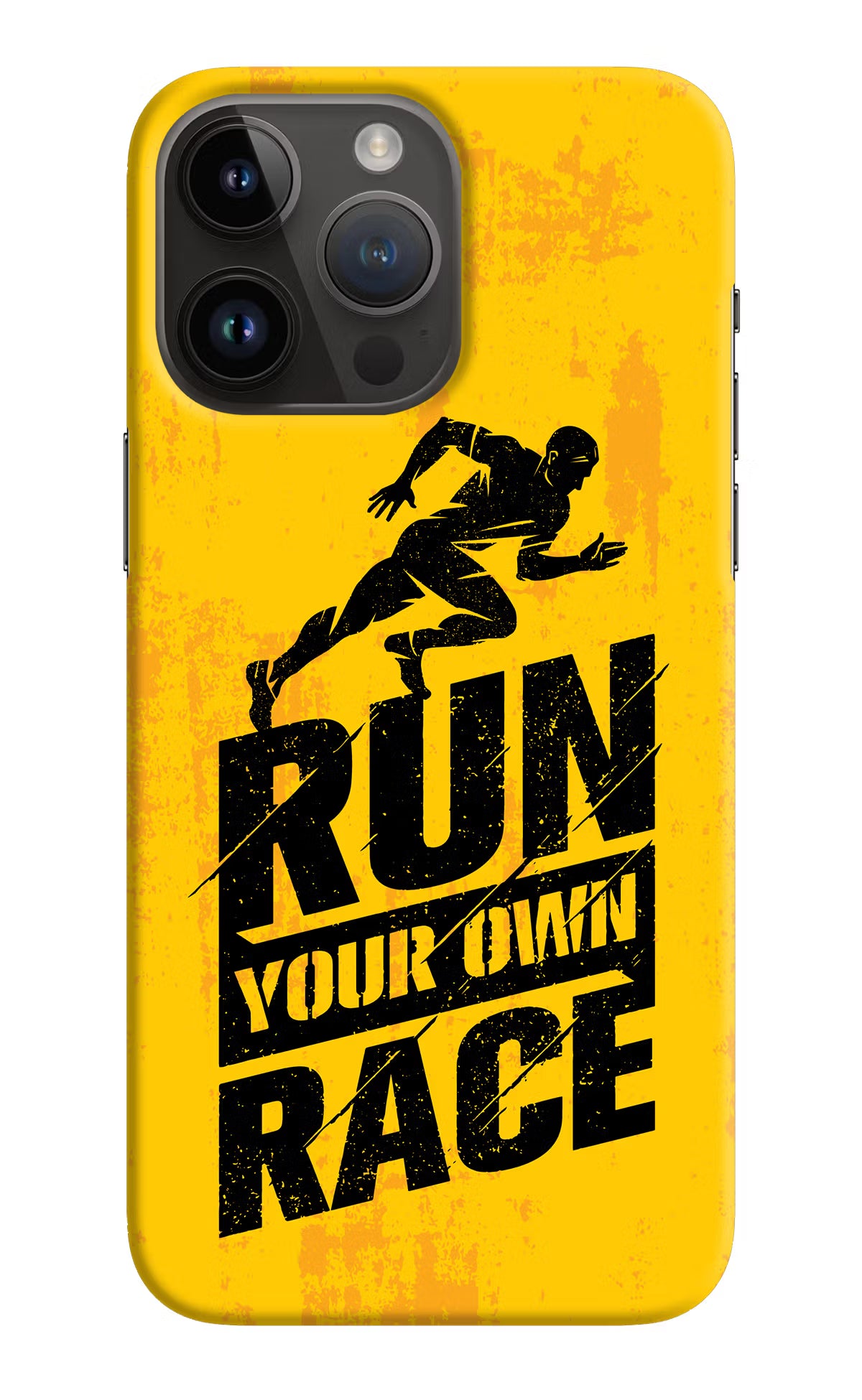 Run Your Own Race iPhone 14 Pro Max Hard Case Back Cover by Casekaro