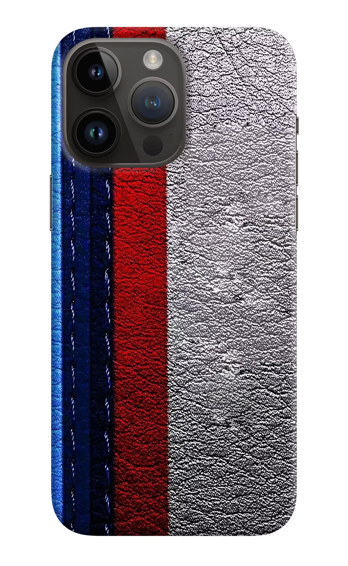 BMW Stripes iPhone 14 Pro Max Hard Case Back Cover by Casekaro
