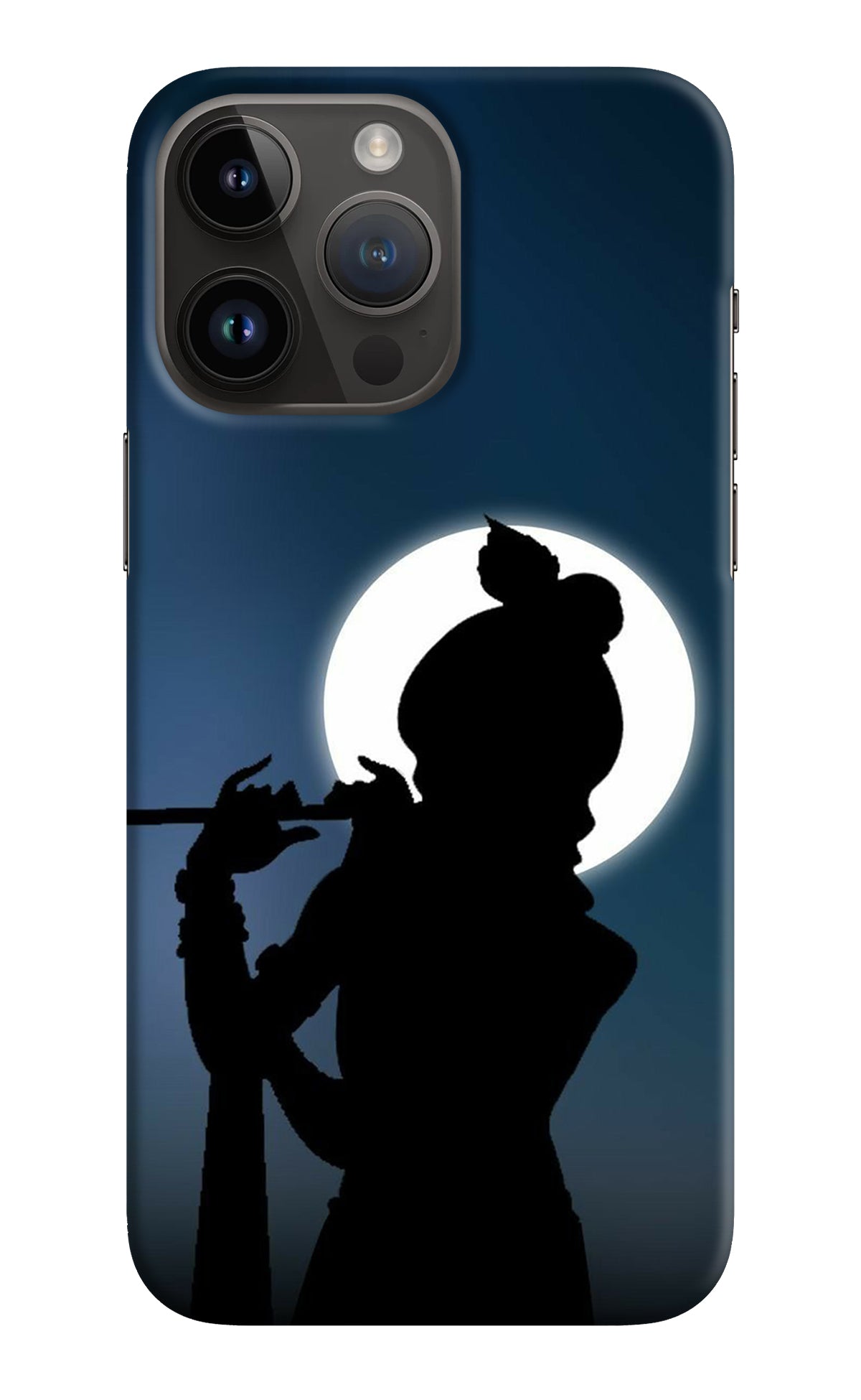 Shri Krishna Silhouette iPhone 14 Pro Max Back Cover