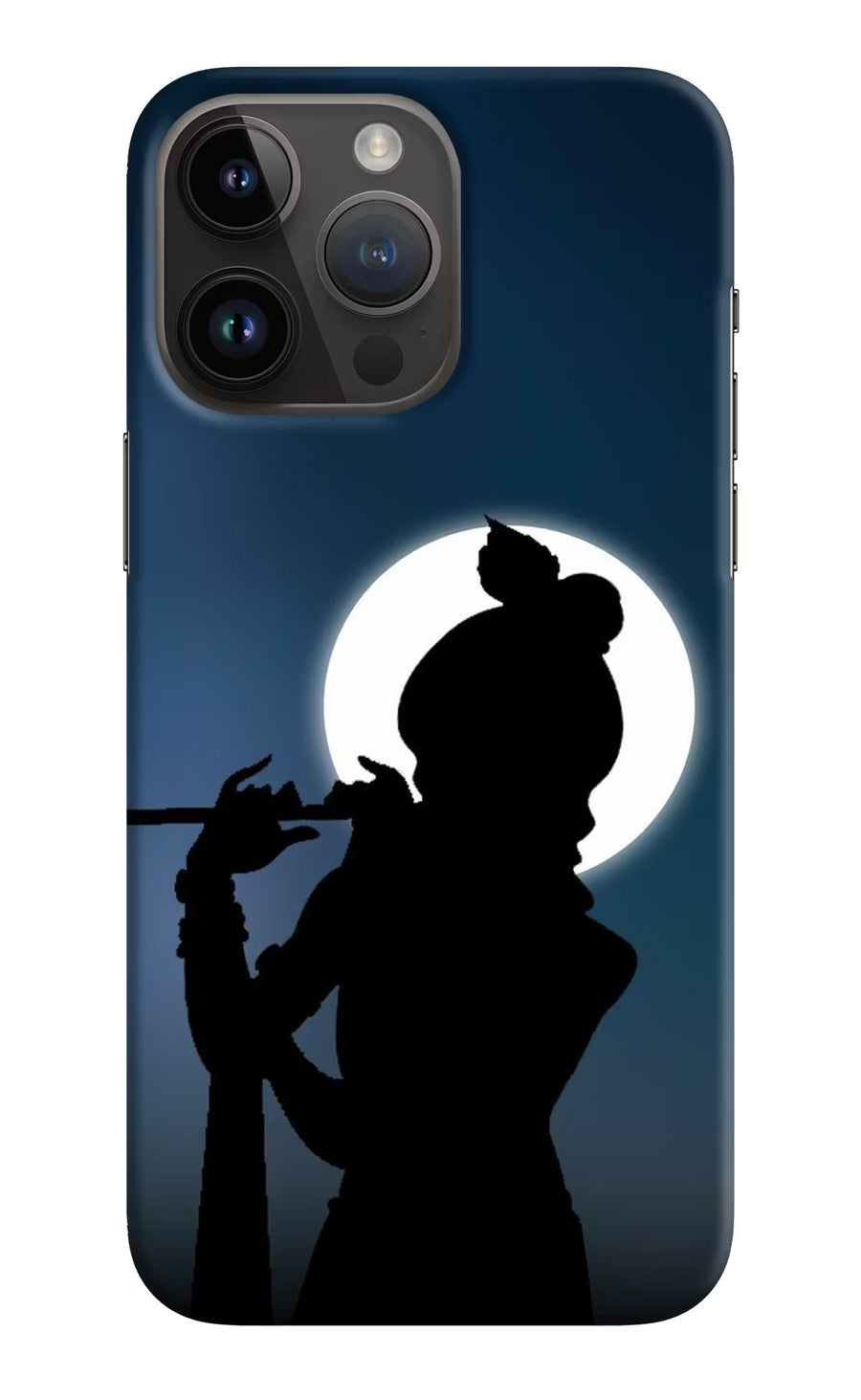 Shri Krishna Silhouette iPhone 14 Pro Max Back Cover, Hard case