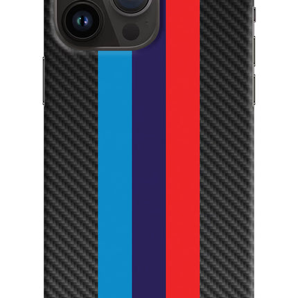 BMW Stripes Pattern iPhone 14 Pro Max Hard Case Back Cover by Casekaro
