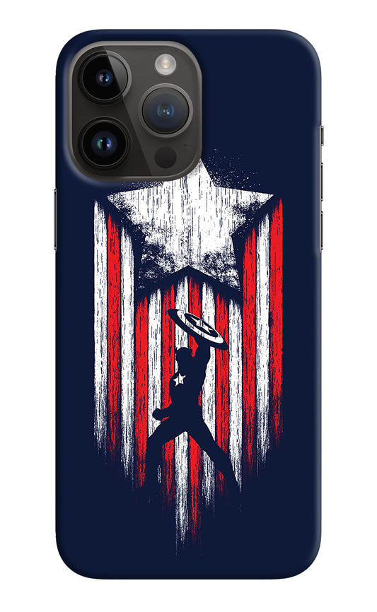 Captain America Marvel Art iPhone 14 Pro Max Back Cover