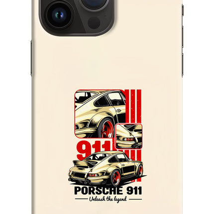Classic Porsche 911 iPhone 14 Pro Max Hard Case Back Cover by Casekaro