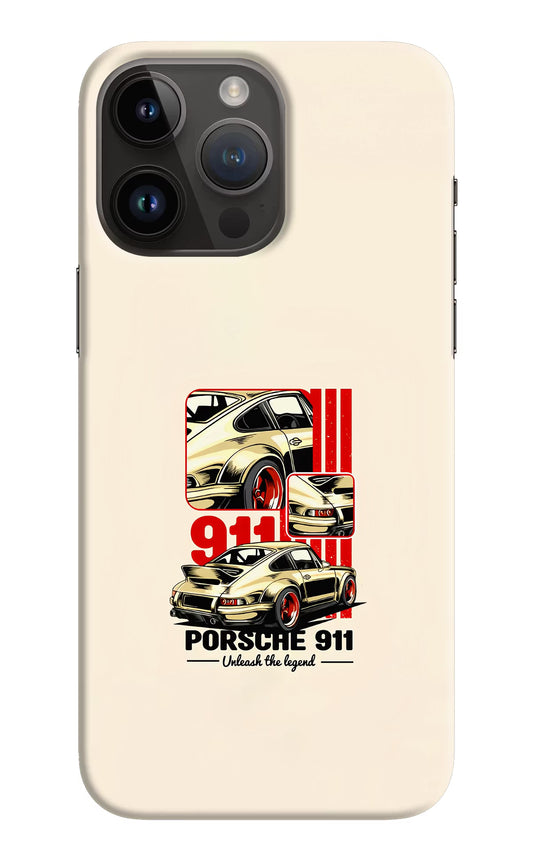 Classic Porsche 911 iPhone 14 Pro Max Hard Case Back Cover by Casekaro