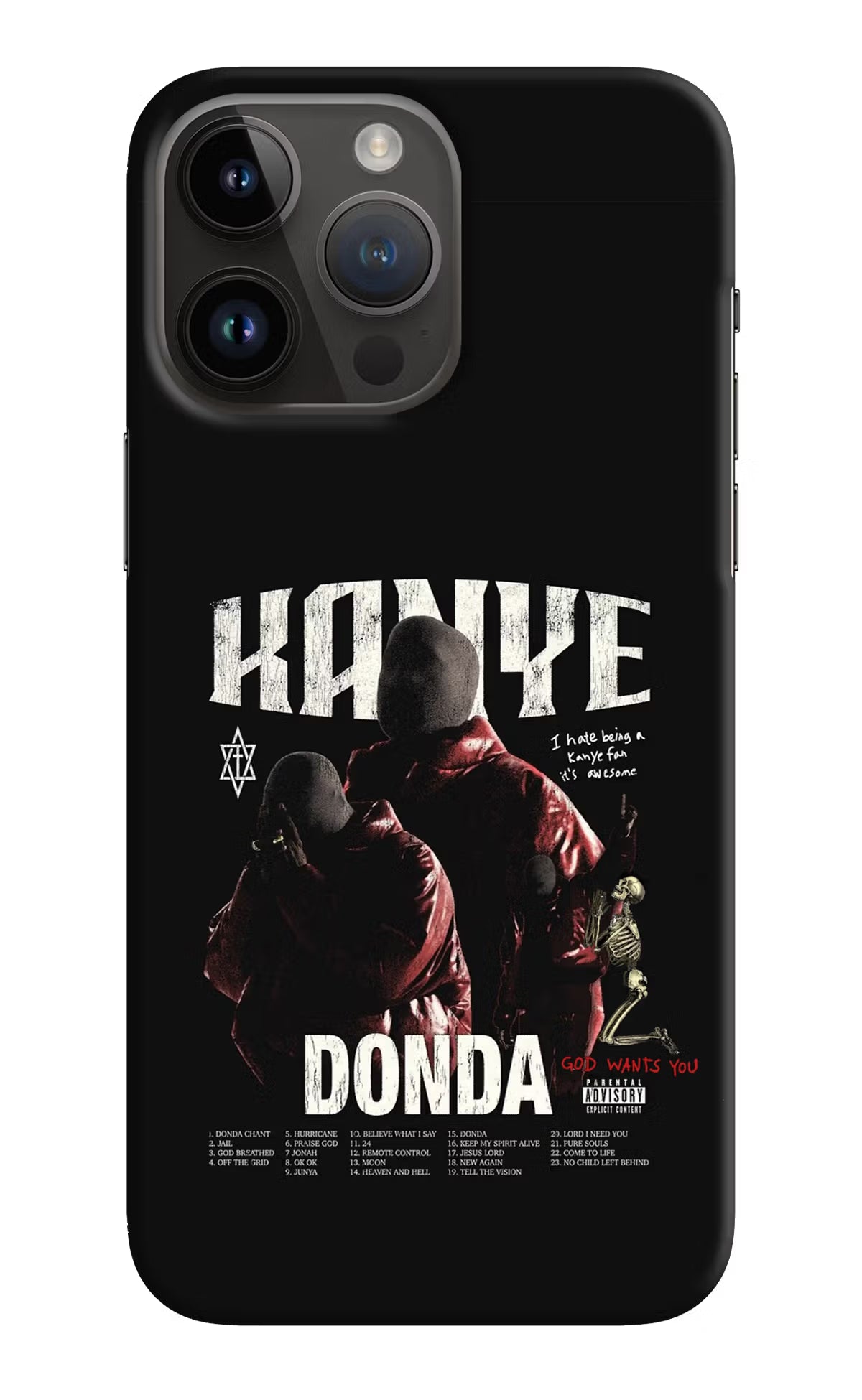 Donda Kanye West iPhone 14 Pro Max Hard Case Back Cover by Casekaro
