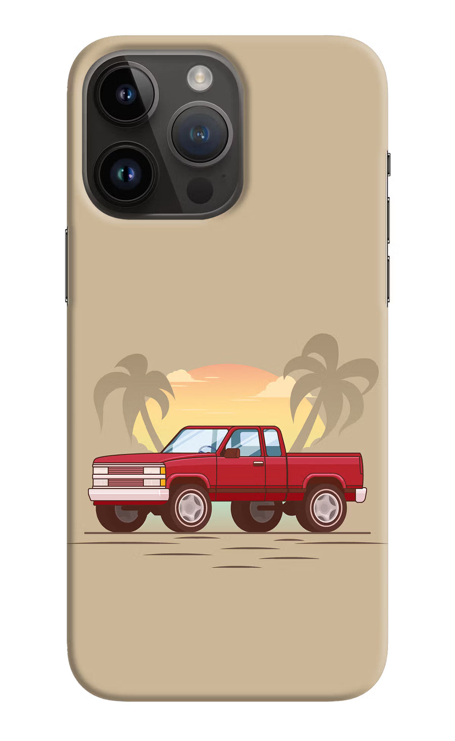 Desert Classic Drive iPhone 14 Pro Max Back Cover, Hard case