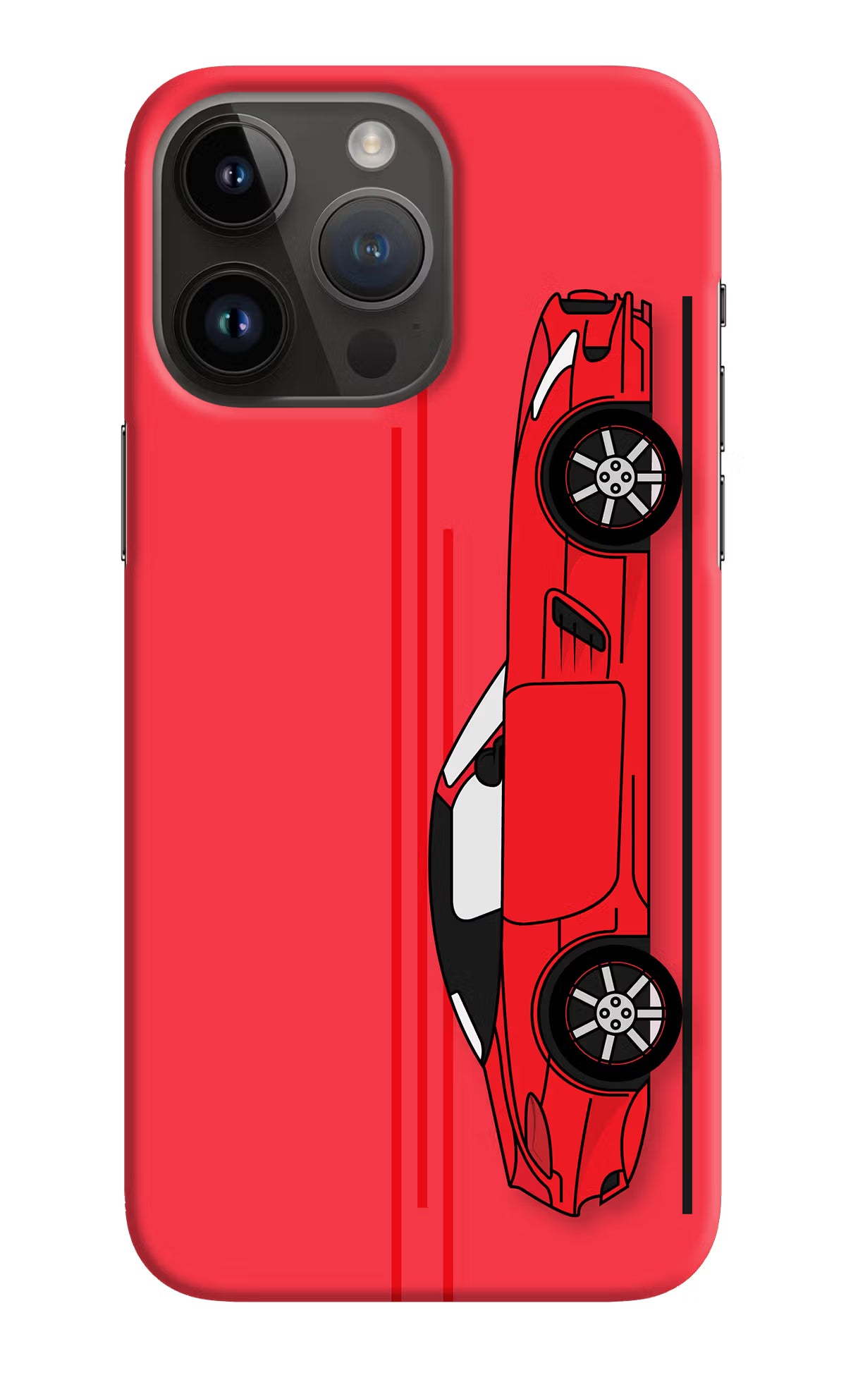 Red Velocity iPhone 14 Pro Max Hard Case Back Cover by Casekaro