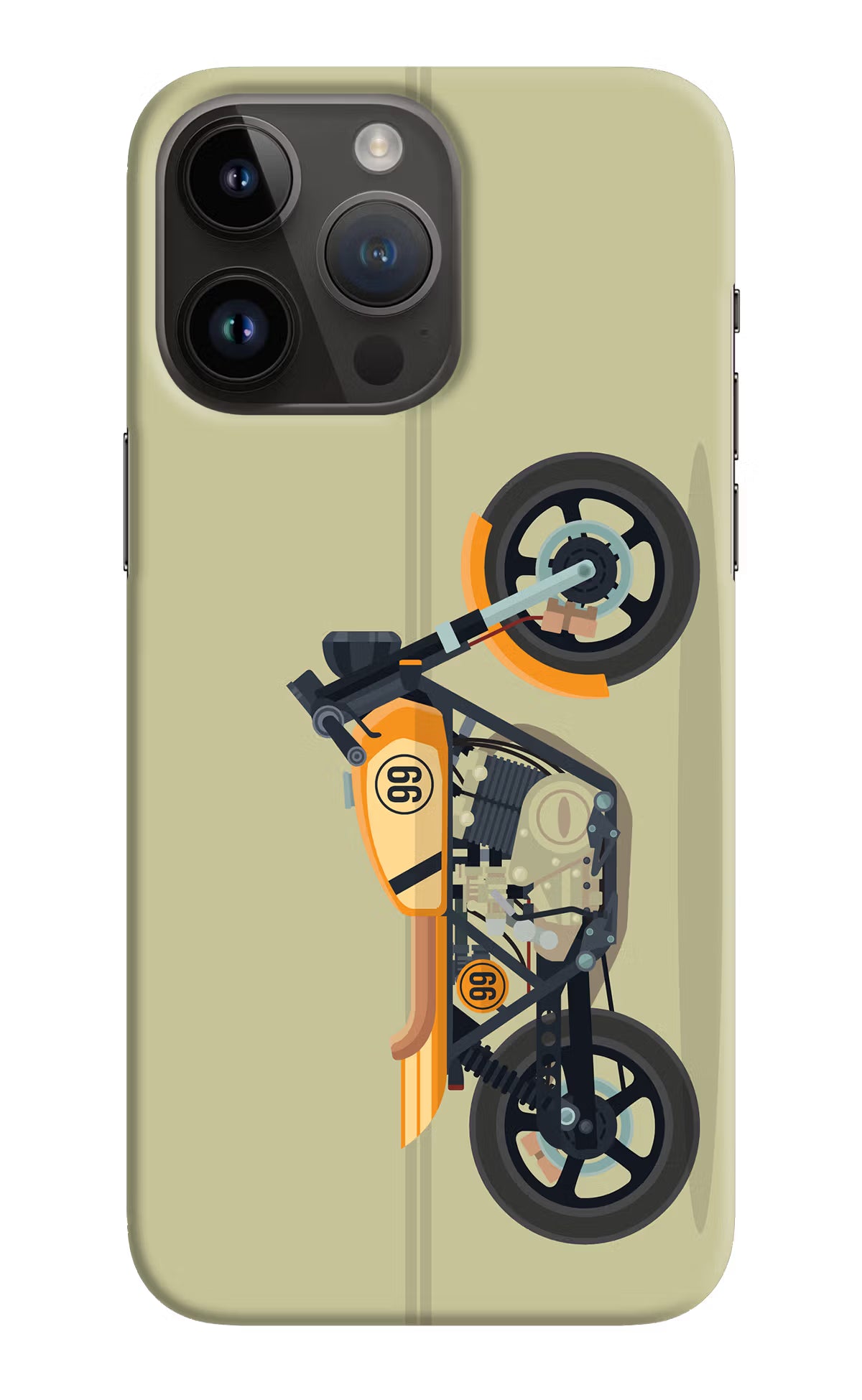 Vertical Speedster iPhone 14 Pro Max Hard Case Back Cover by Casekaro