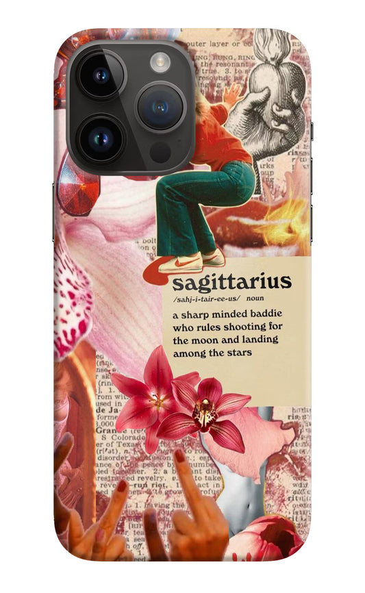 Sagittarius Zodiac iPhone 14 Pro Max Hard Case Back Cover by Casekaro