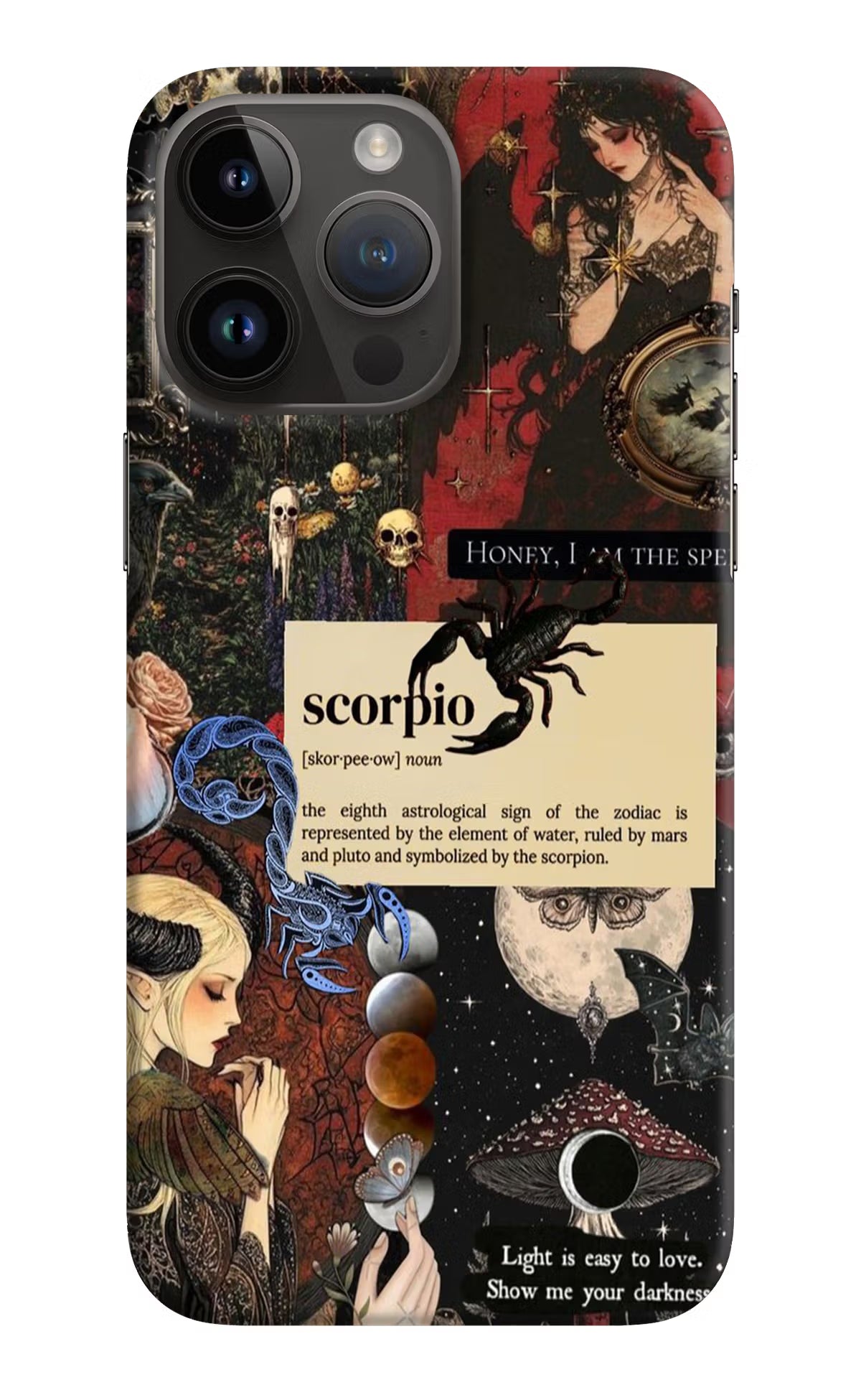 Scorpio Zodiac iPhone 14 Pro Max Hard Case Back Cover by Casekaro