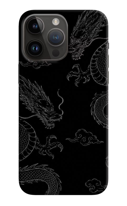 Twin Dragons iPhone 14 Pro Max Hard Case Back Cover by Casekaro