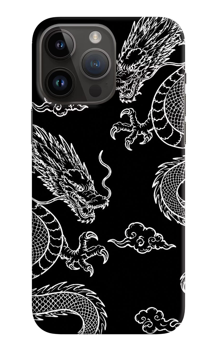 Twin Dragons iPhone 14 Pro Max Back Cover, Hard case