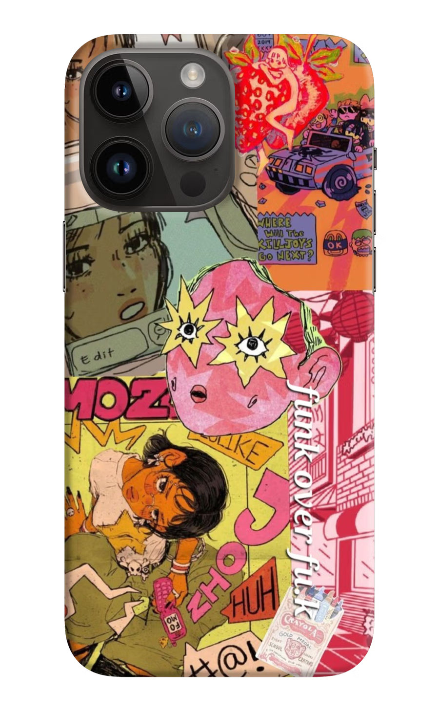 Funkover iPhone 14 Pro Max Back Cover, Hard case