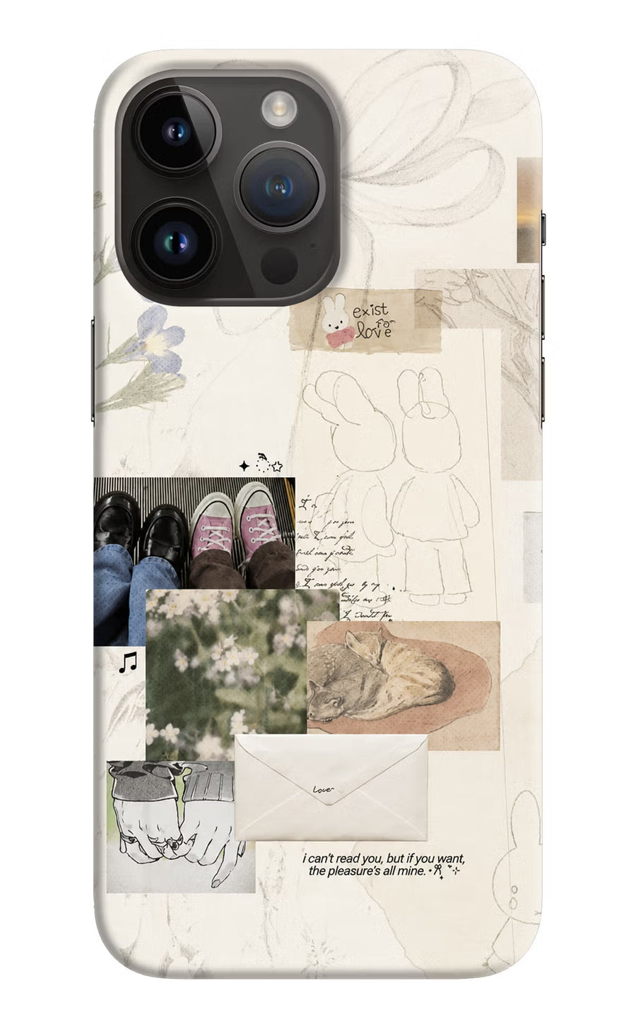 Soft Aesthetic iPhone 14 Pro Max Back Cover, Hard case
