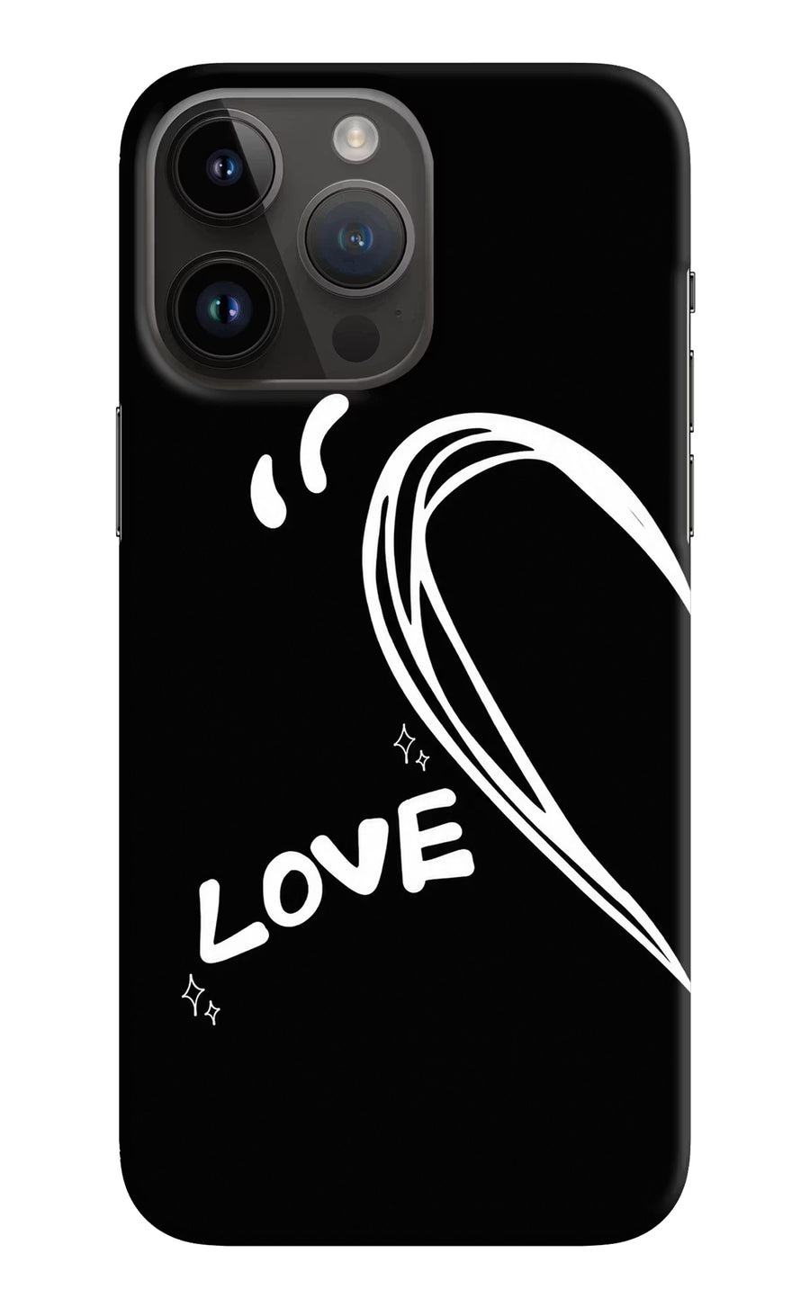Love Line iPhone 14 Pro Max Back Cover, Hard case