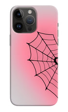 Pink Web iPhone 14 Pro Max Hard Case Back Cover by Casekaro