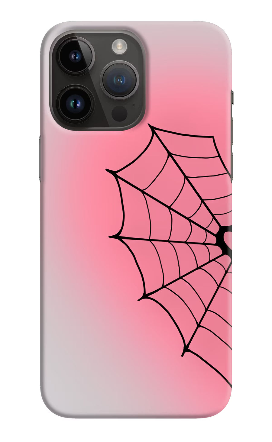 Pink Web iPhone 14 Pro Max Back Cover, Hard case