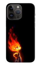 Ember Flame iPhone 14 Pro Max Hard Case Back Cover by Casekaro