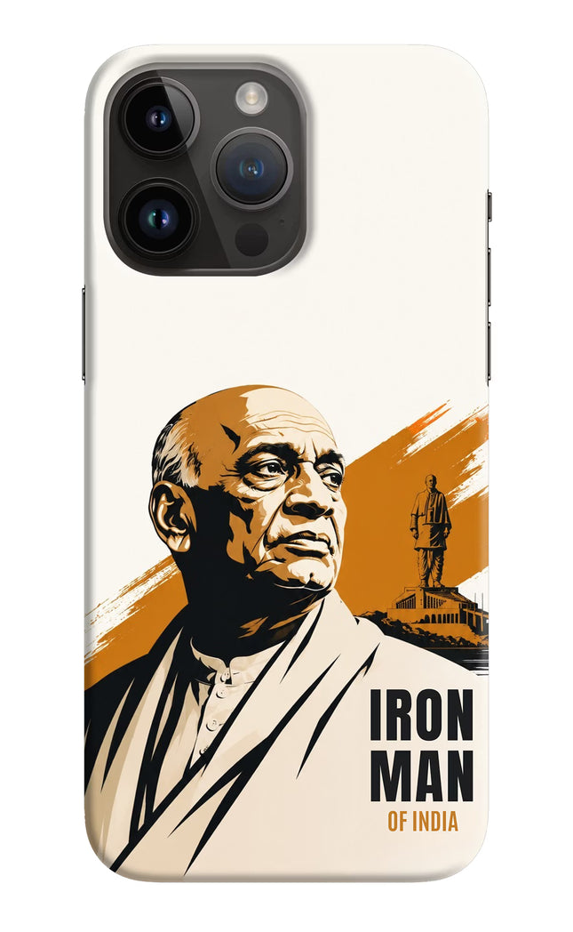 Sardar Patel Iron Will iPhone 14 Pro Max Hard Case Back Cover by Casekaro