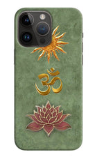 Om & Lotus iPhone 14 Pro Max Back Cover