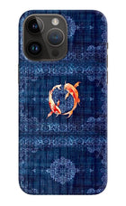 Koi Blue iPhone 14 Pro Max Back Cover