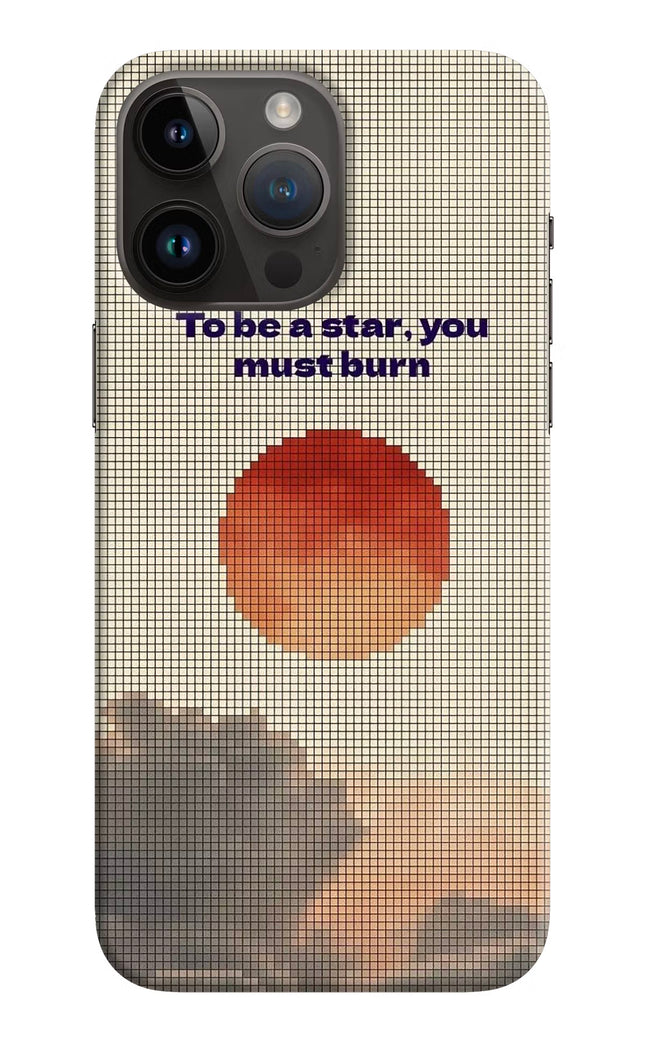 Pixel Sun iPhone 14 Pro Max Hard Case Back Cover by Casekaro