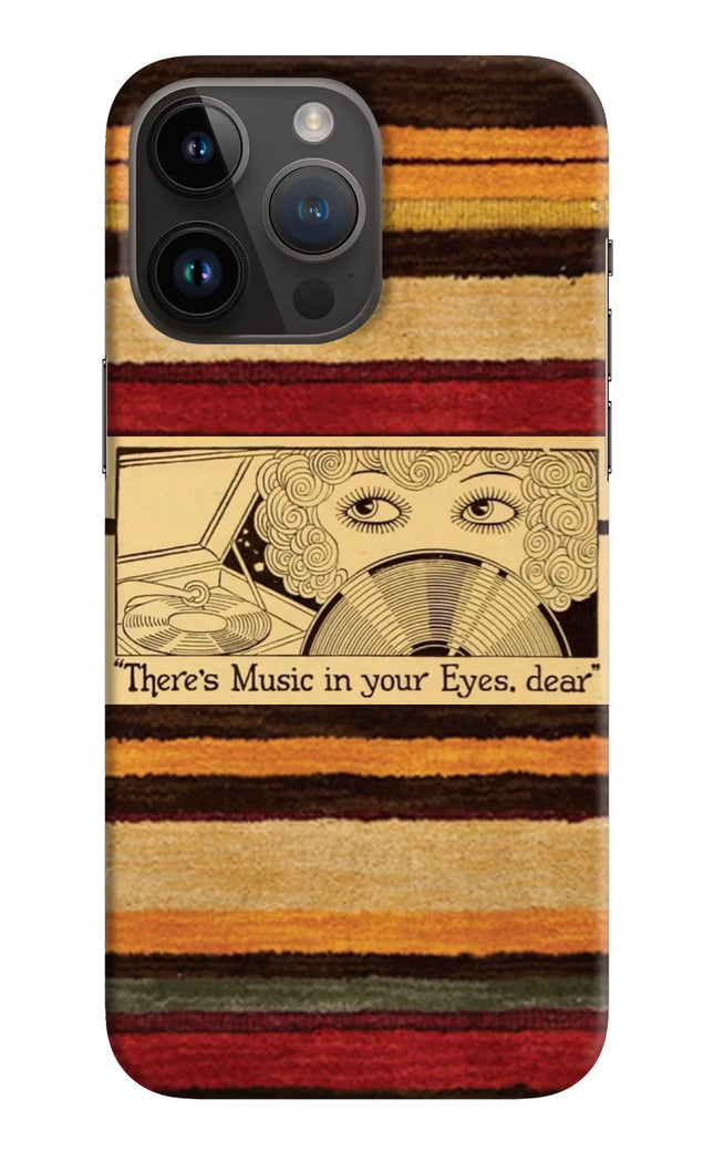 Vinyl Stripes iPhone 14 Pro Max Hard Case Back Cover by Casekaro