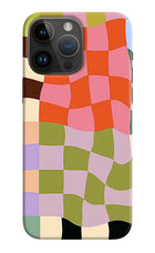 Wavy Grid iPhone 14 Pro Max Back Cover