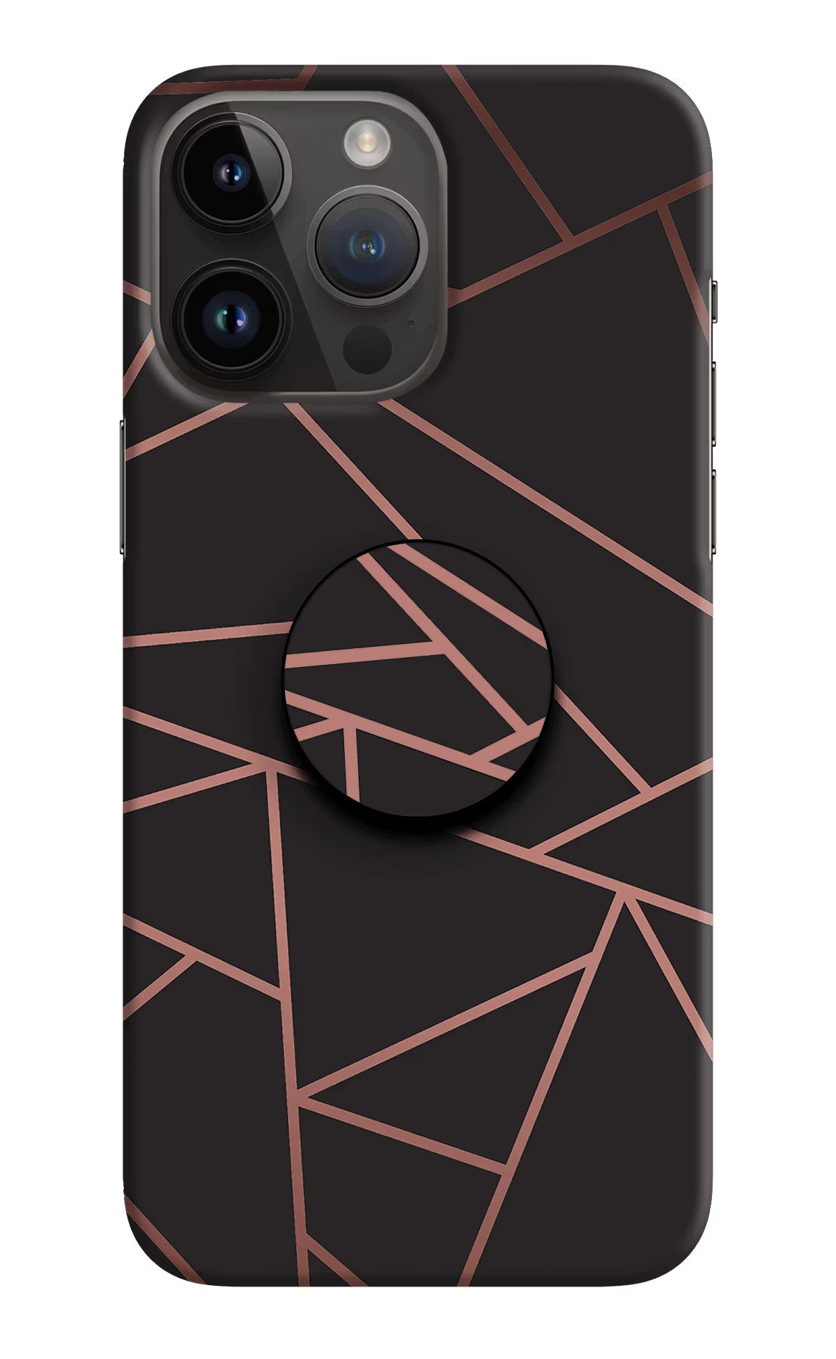 Geometric Pattern iPhone 14 Pro Max Pop Case by Casekaro