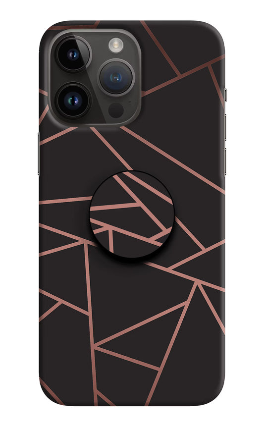 Geometric Pattern iPhone 14 Pro Max Pop Case by Casekaro