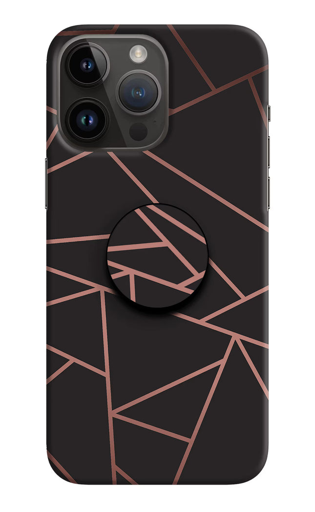 Geometric Pattern iPhone 14 Pro Max Pop Case by Casekaro