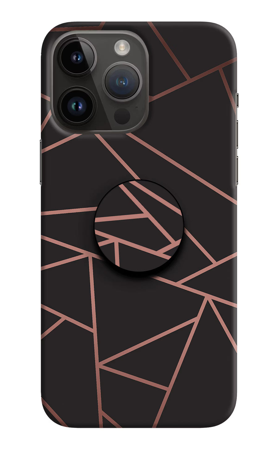 Geometric Pattern iPhone 14 Pro Max Pop Case, Hard case