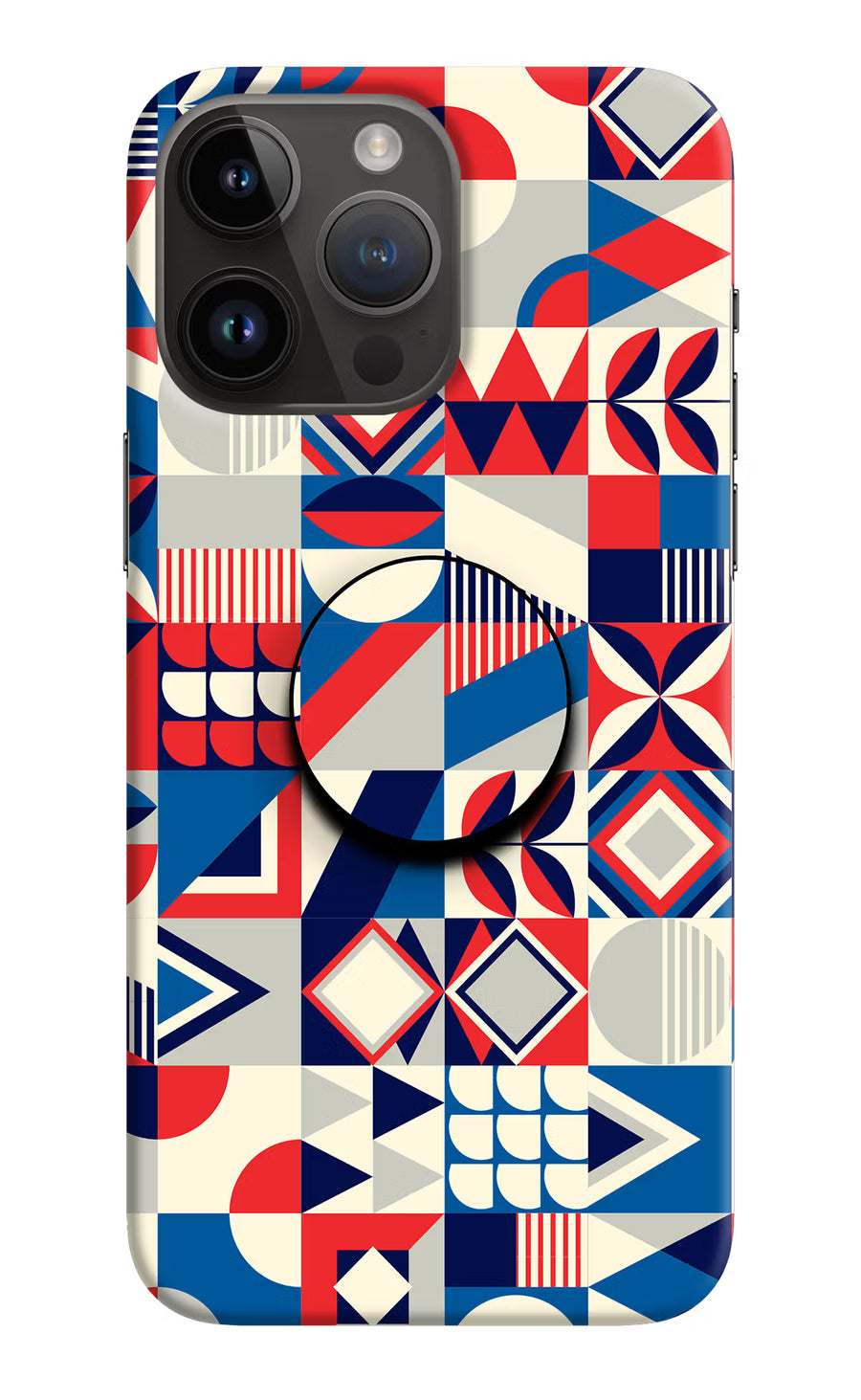 Colorful Pattern iPhone 14 Pro Max Pop Case, Hard case