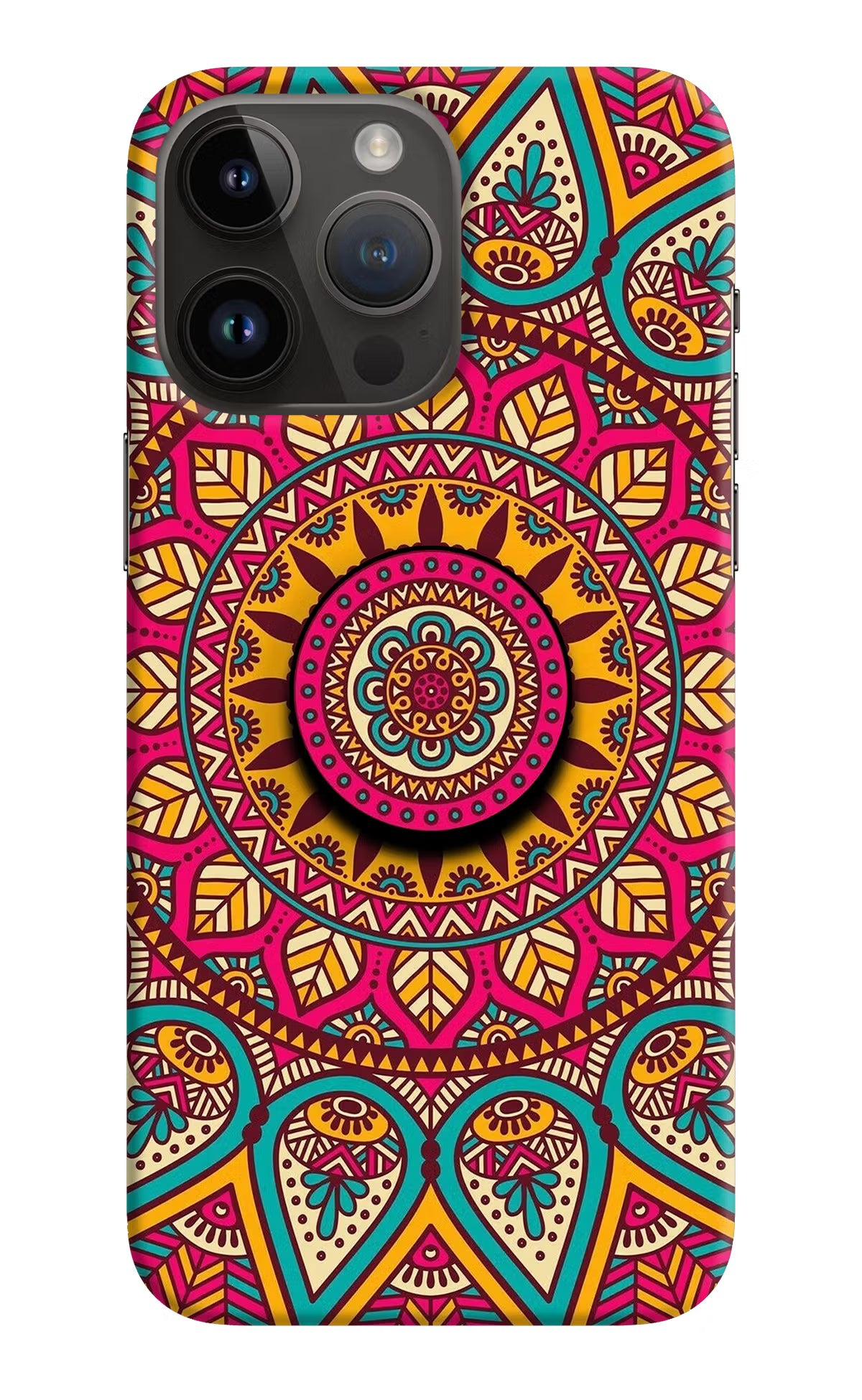Mandala iPhone 14 Pro Max Pop Case by Casekaro
