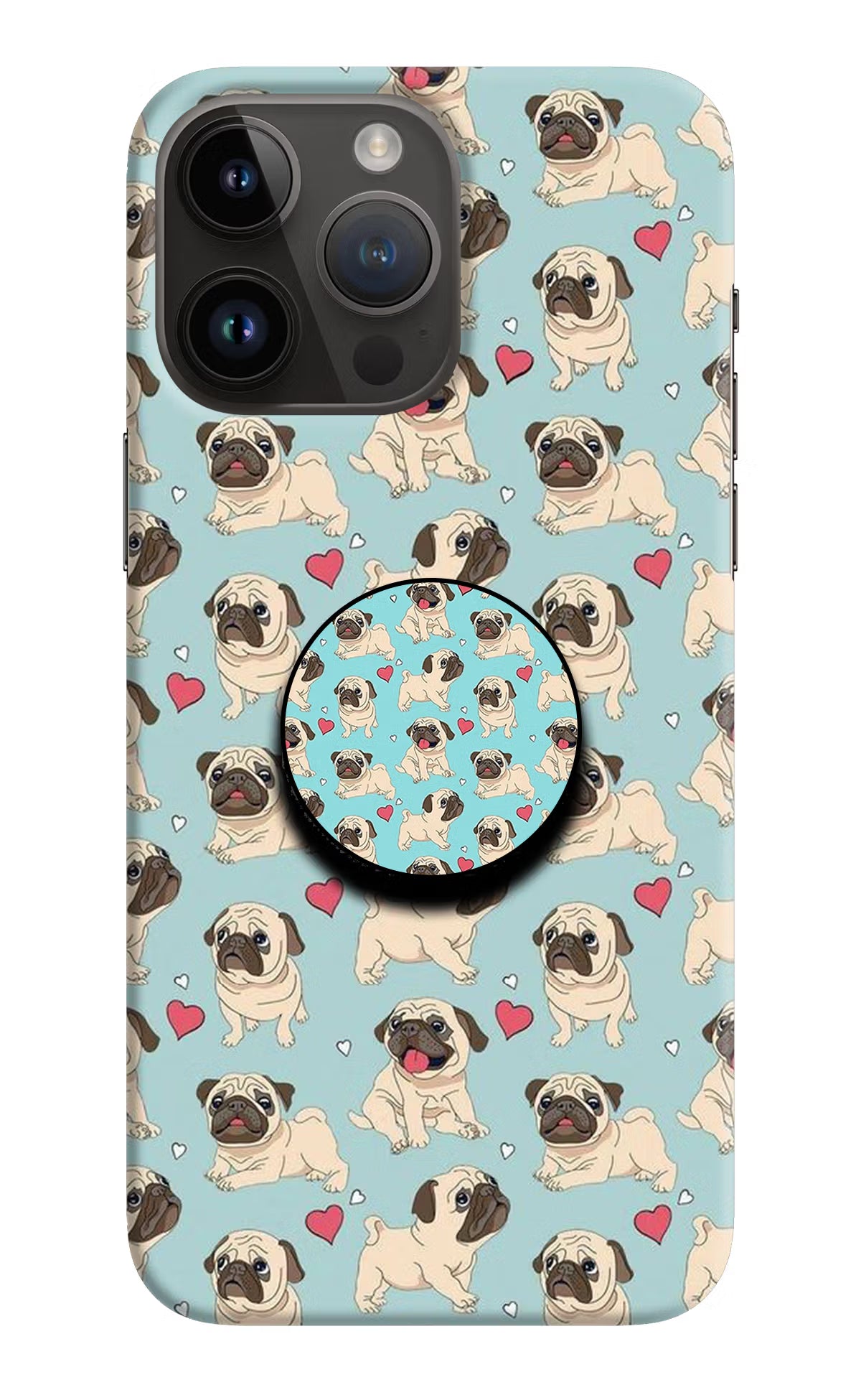 Pug Dog iPhone 14 Pro Max Pop Case by Casekaro