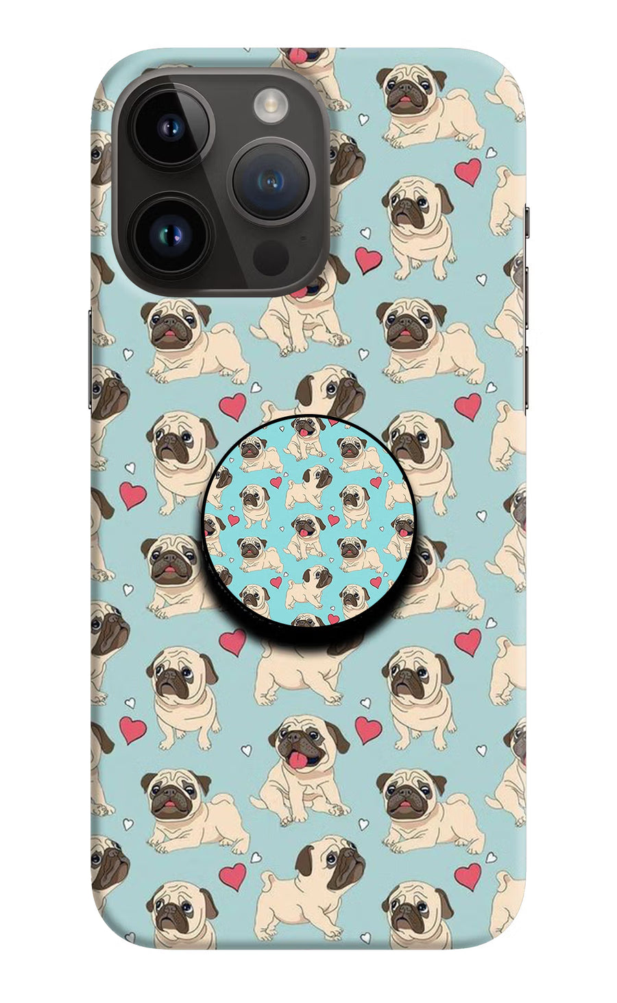 Pug Dog iPhone 14 Pro Max Pop Case, Hard case