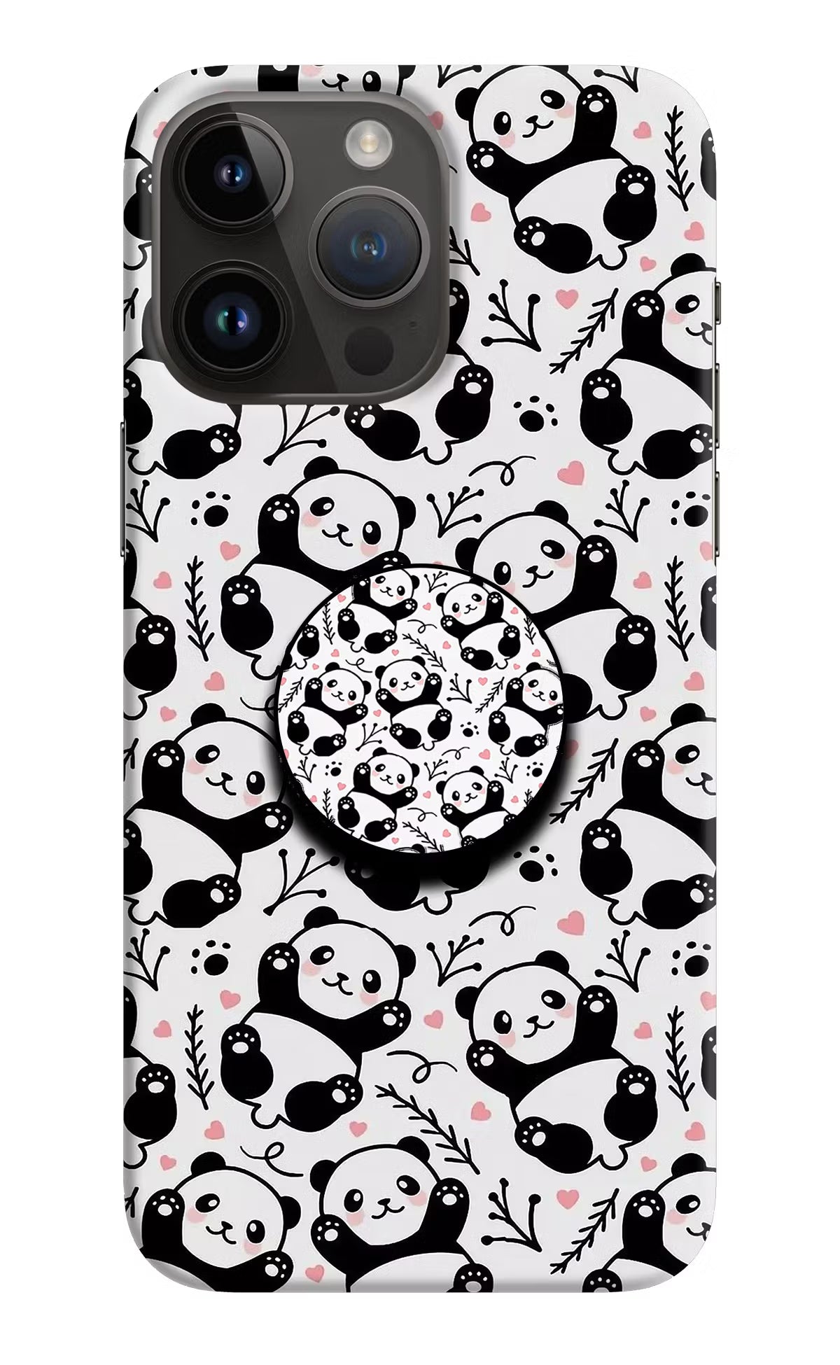 Cute Panda iPhone 14 Pro Max Pop Case by Casekaro