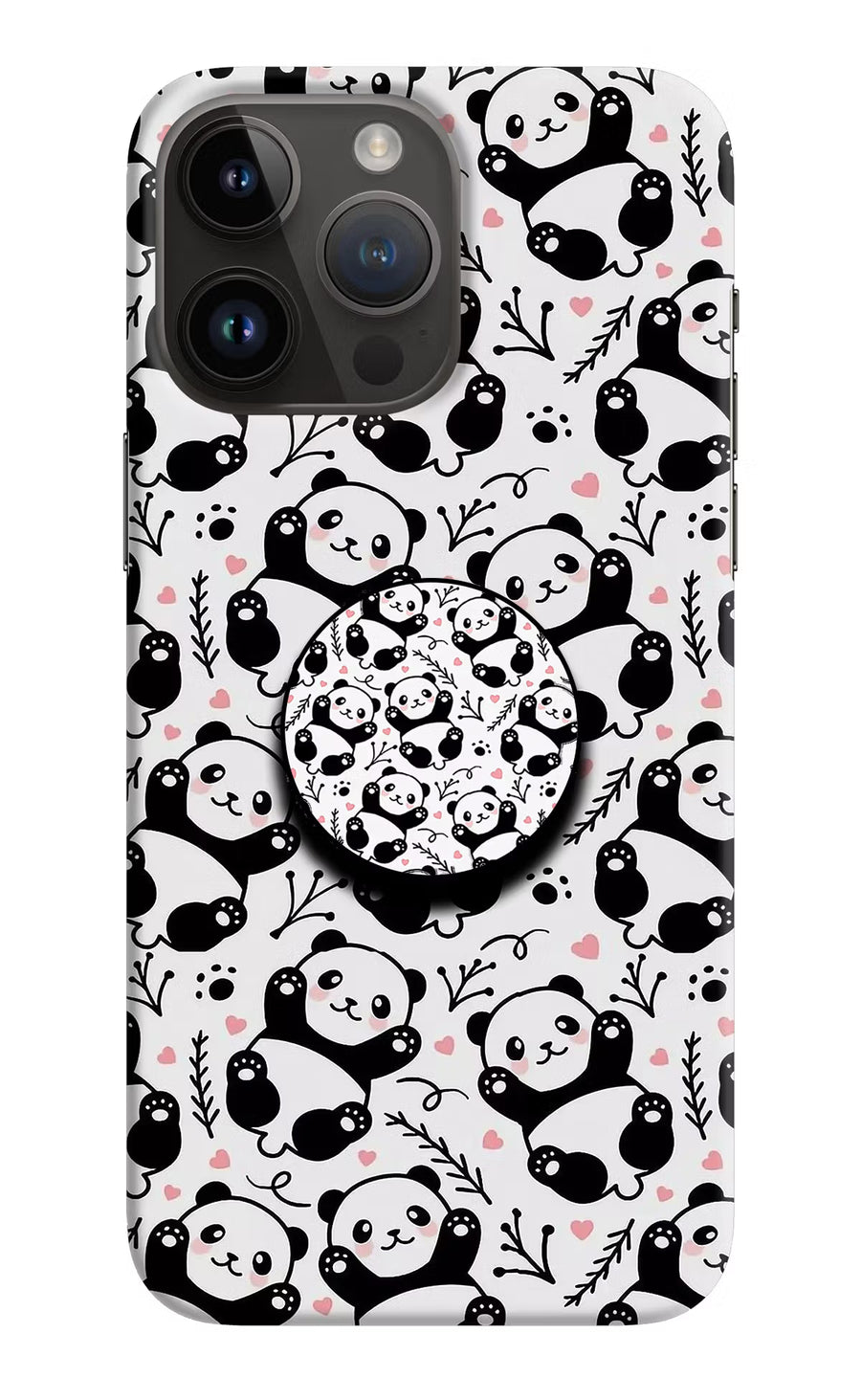 Cute Panda iPhone 14 Pro Max Pop Case, Hard case