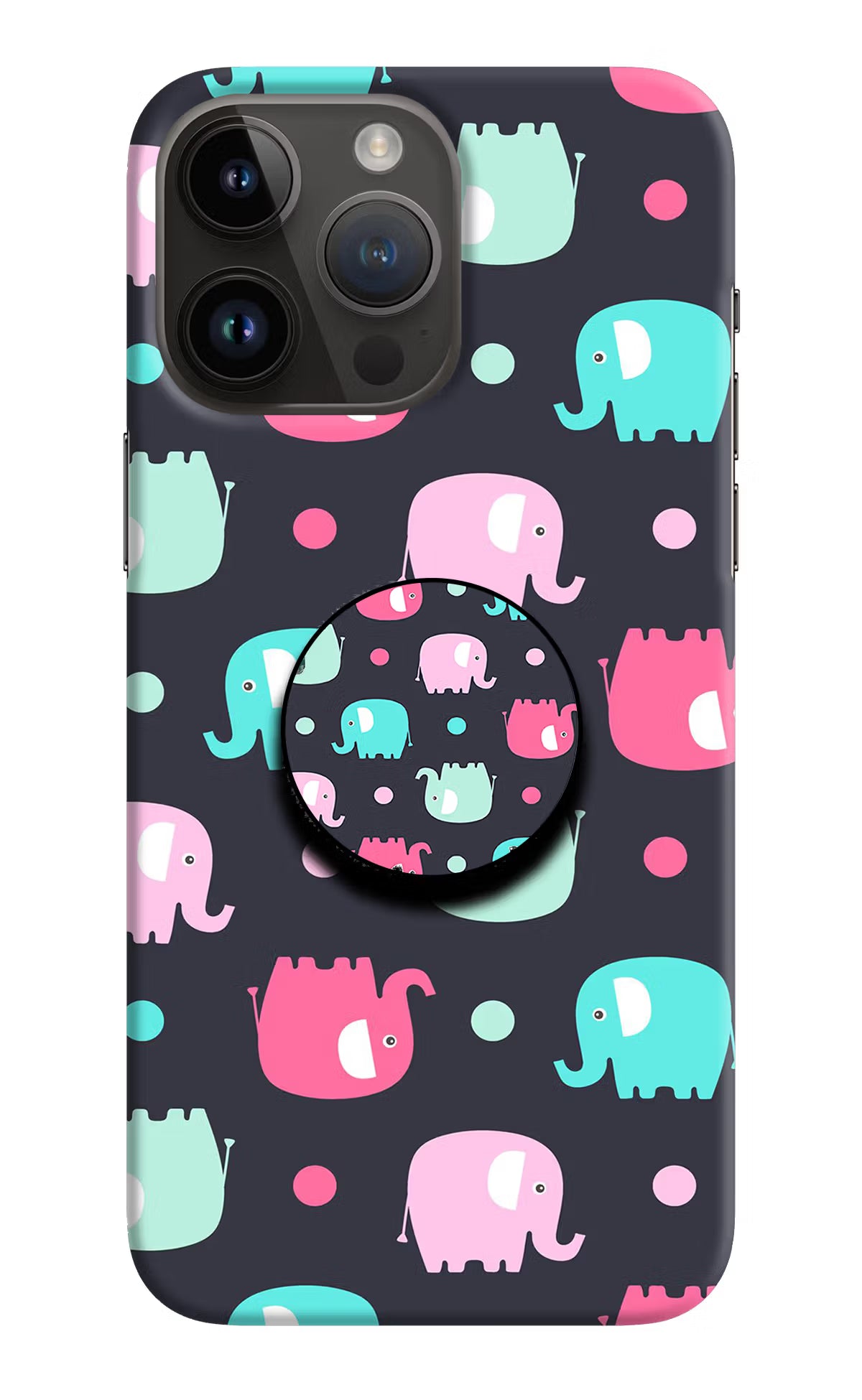 Baby Elephants iPhone 14 Pro Max Pop Case by Casekaro