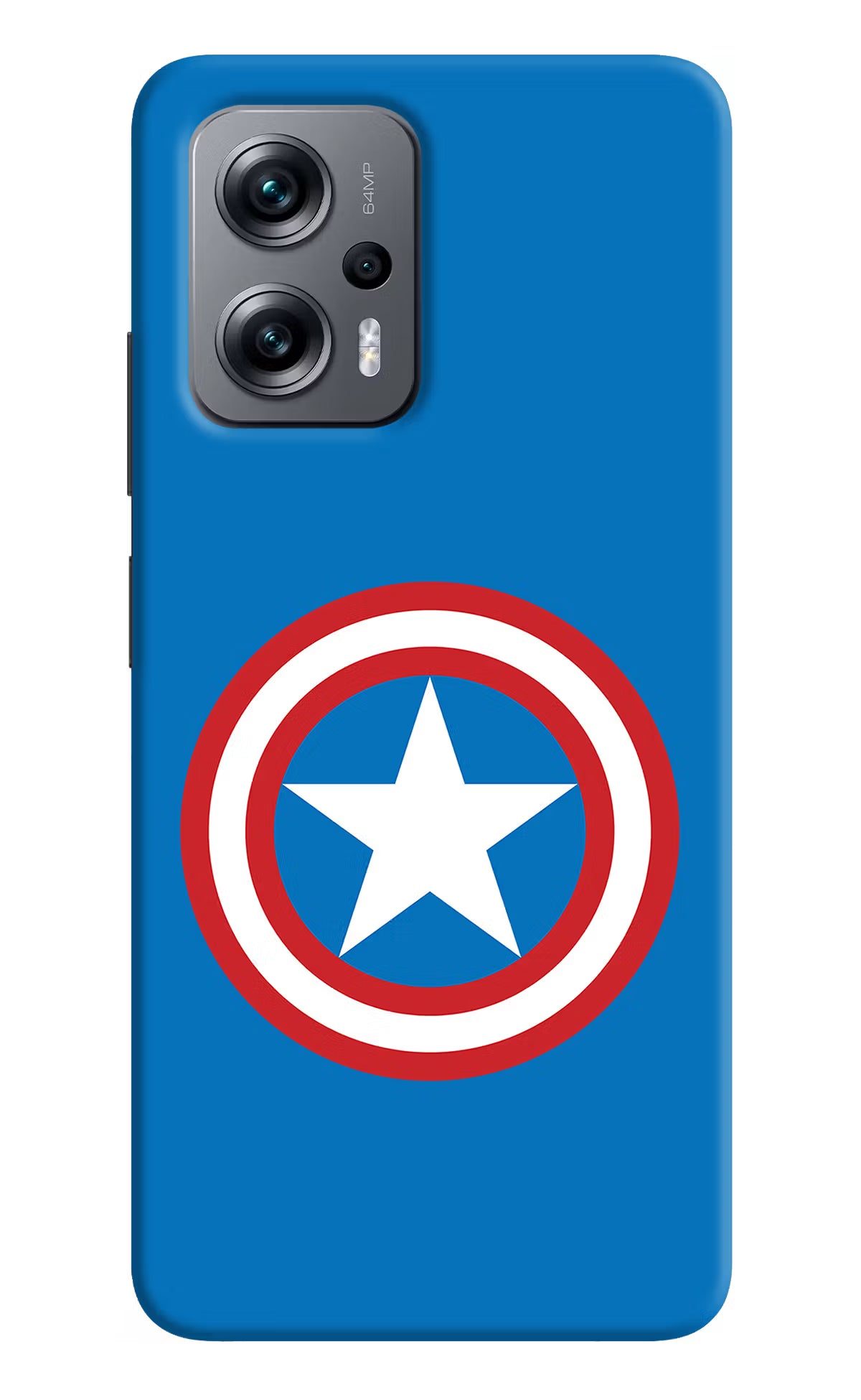 Captain America Logo Redmi K50i Hard Case Back Cover by Casekaro