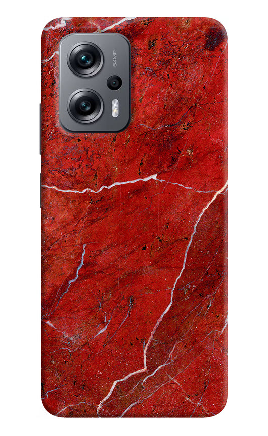 Red Marble Design Redmi K50i Hard Case Back Cover by Casekaro