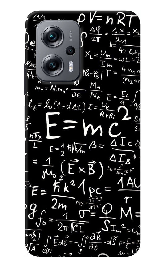 Physics Albert Einstein Formula Redmi K50i Back Cover