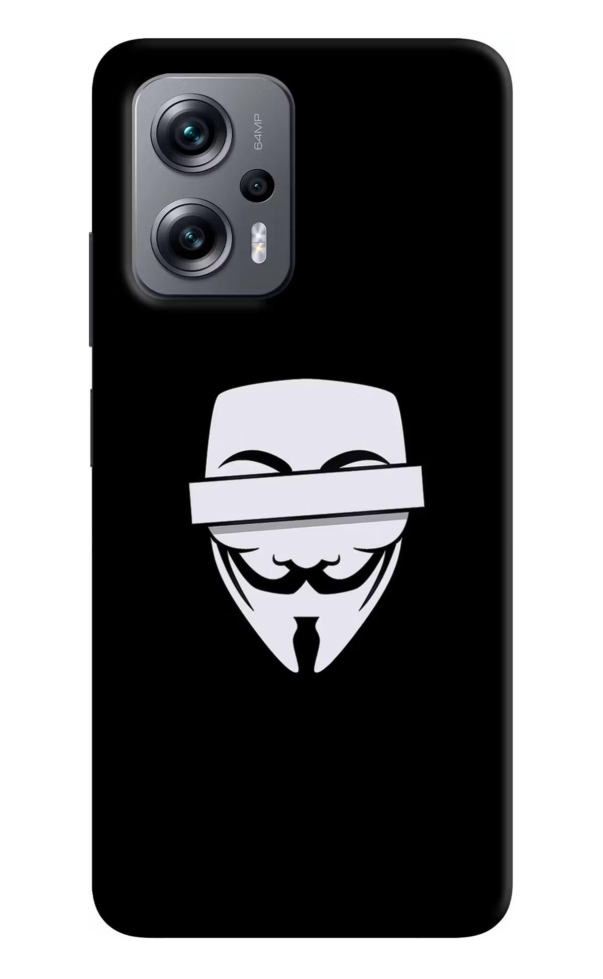Anonymous Face Redmi K50i Hard Case Back Cover by Casekaro