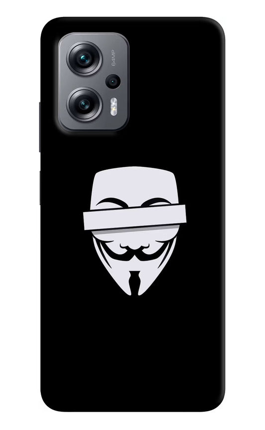 Anonymous Face Redmi K50i Hard Case Back Cover by Casekaro