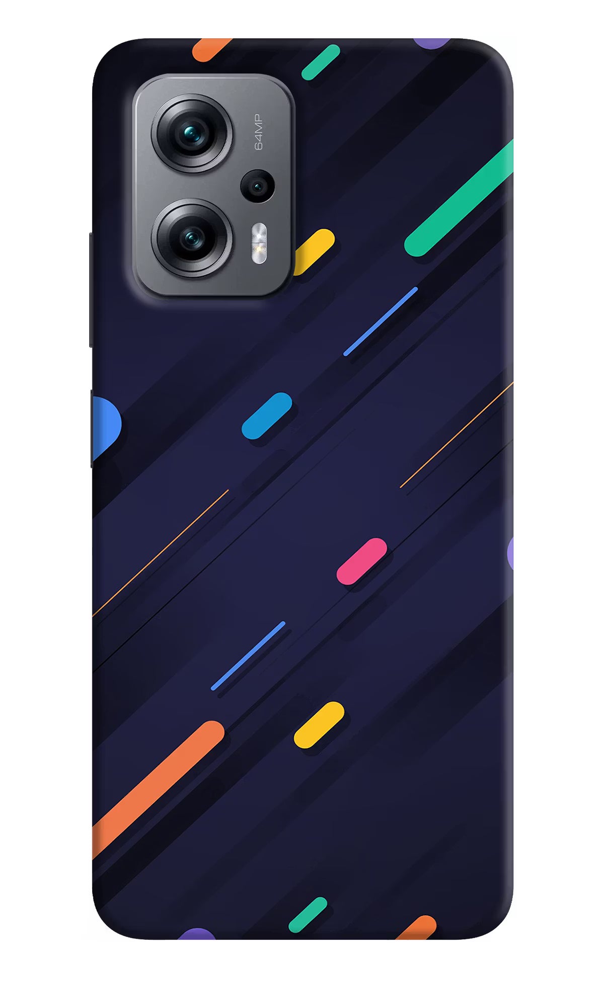 Abstract Design Redmi K50i Hard Case Back Cover by Casekaro